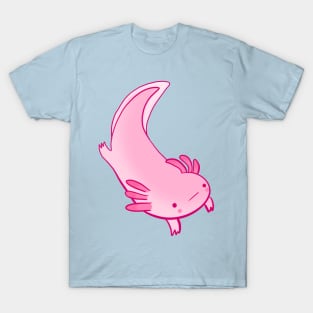 Cute happy axolotl illustration T-Shirt